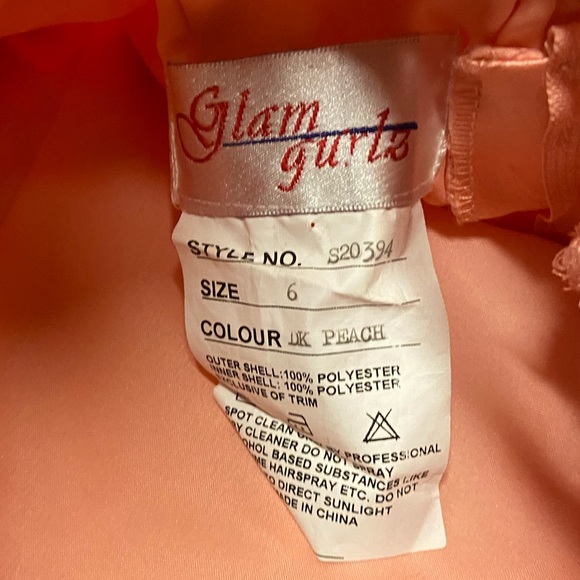 Peach Formal Prom Dress - Picture 4 of 4